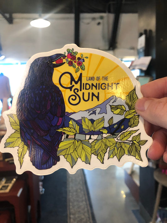 Land of the Midnight Sun Sticker-Stickers-Bottoms Up Boutique-Anchorage AK