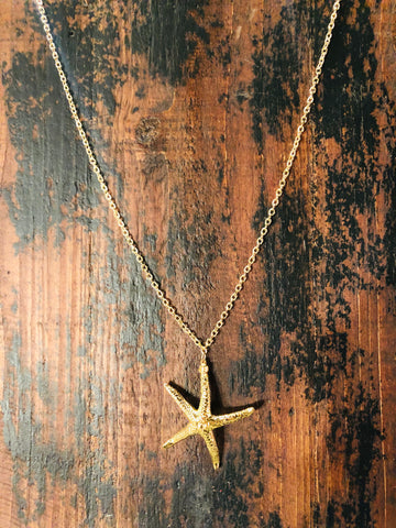 M Starfish Necklace