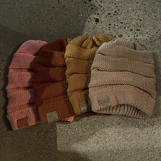 Slouchy Panel Beanie Assorted-Hat-Blush-Bottoms Up Boutique-Anchorage AK