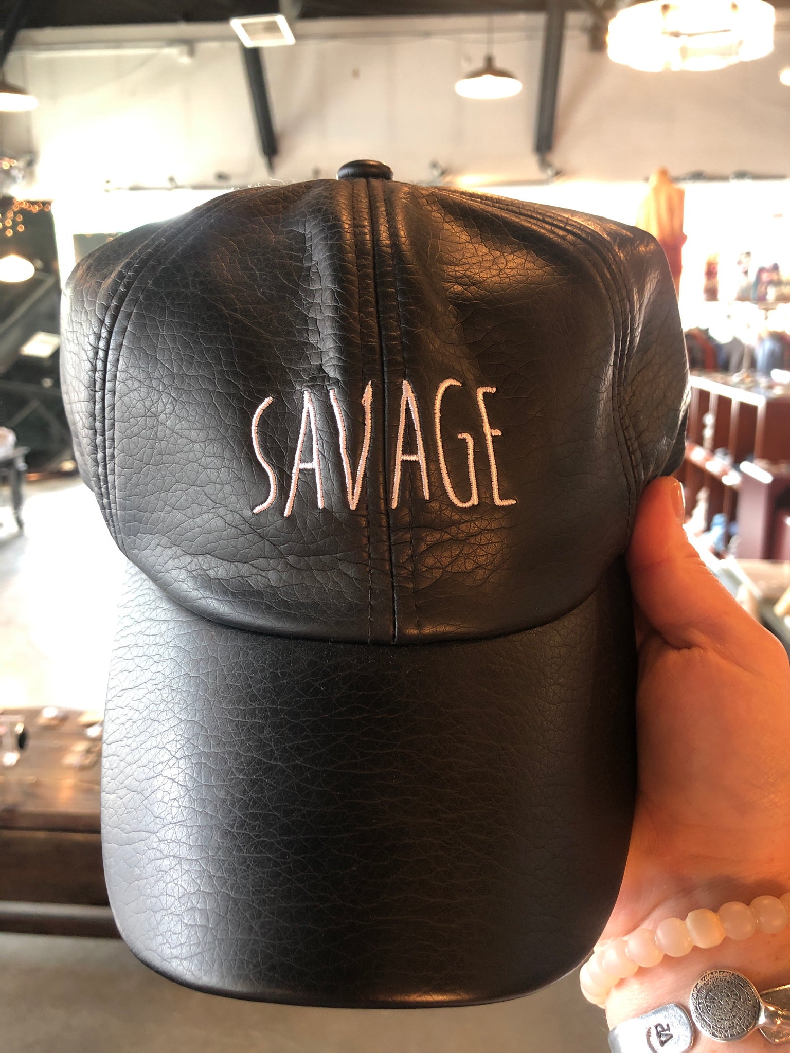 Savage Vegan Leather Baseball Cap