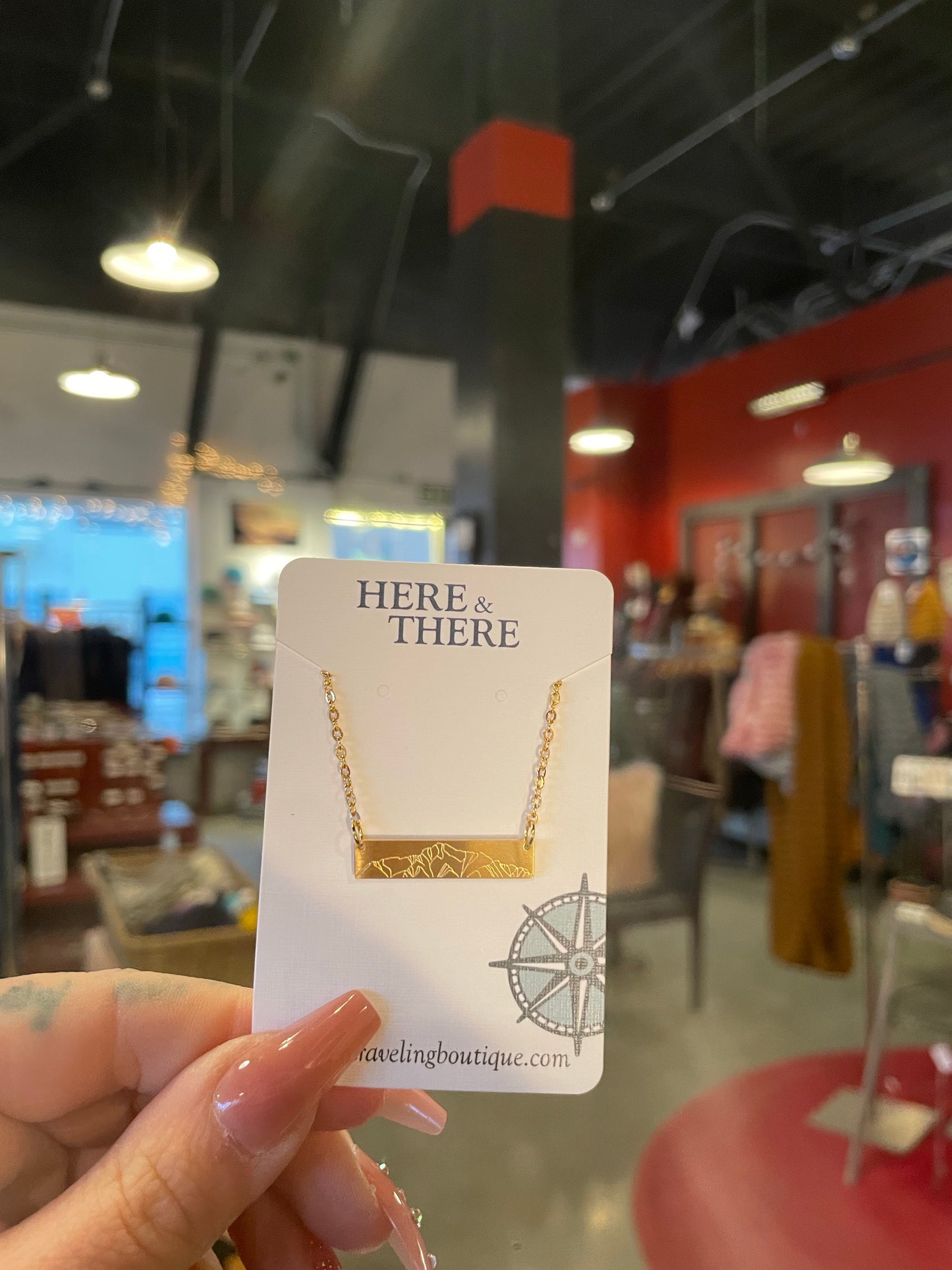 Mountain Bar Necklace-Alyeska Gold-Bottoms Up Boutique-Anchorage AK