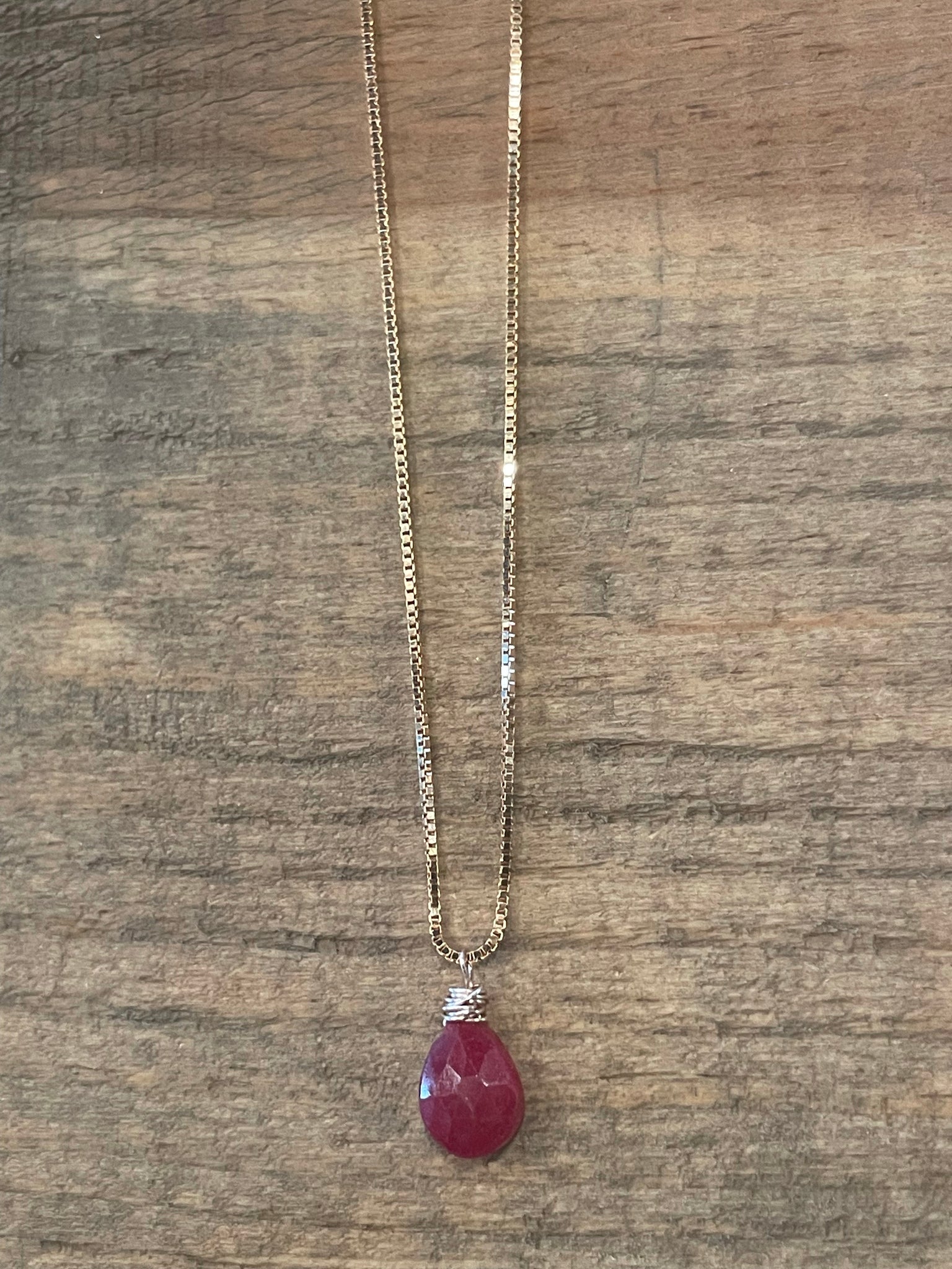 Ruby Stone Choker Necklace