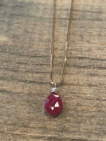 Ruby Stone Choker Necklace