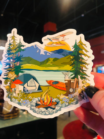 Summer in Alaska Sticker