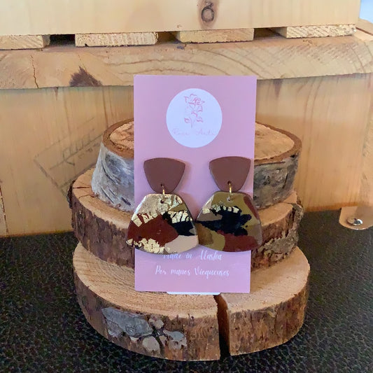 Slip Dress Multitone Earrings-ACCESORIES-Bottoms Up Boutique-Anchorage AK