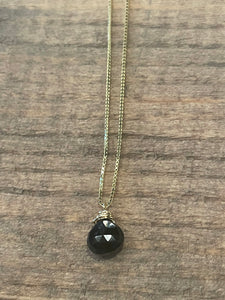 Black Spinel Stone Choker Necklace