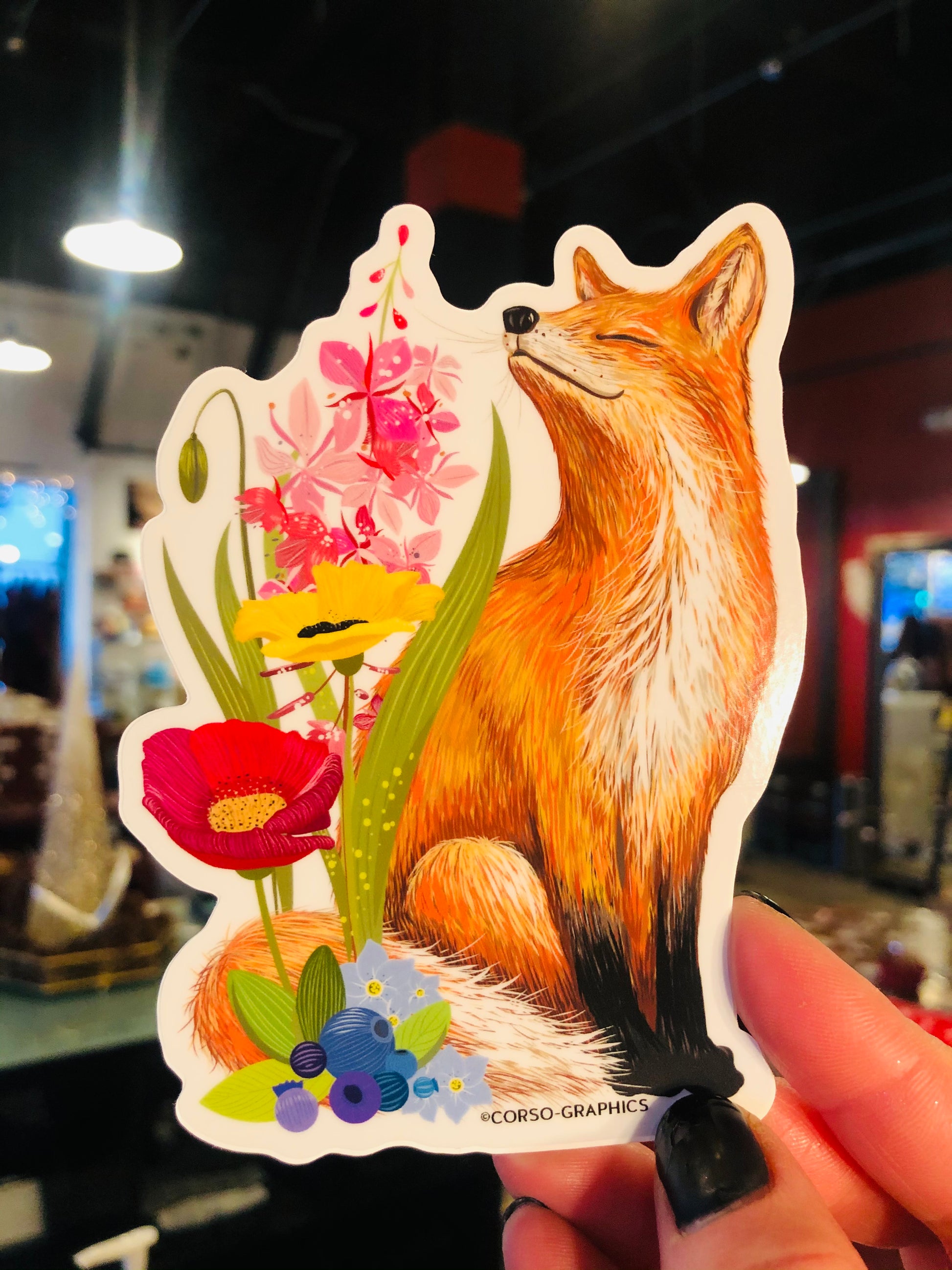 Fireweed Fox Sticker-Stickers-Bottoms Up Boutique-Anchorage AK