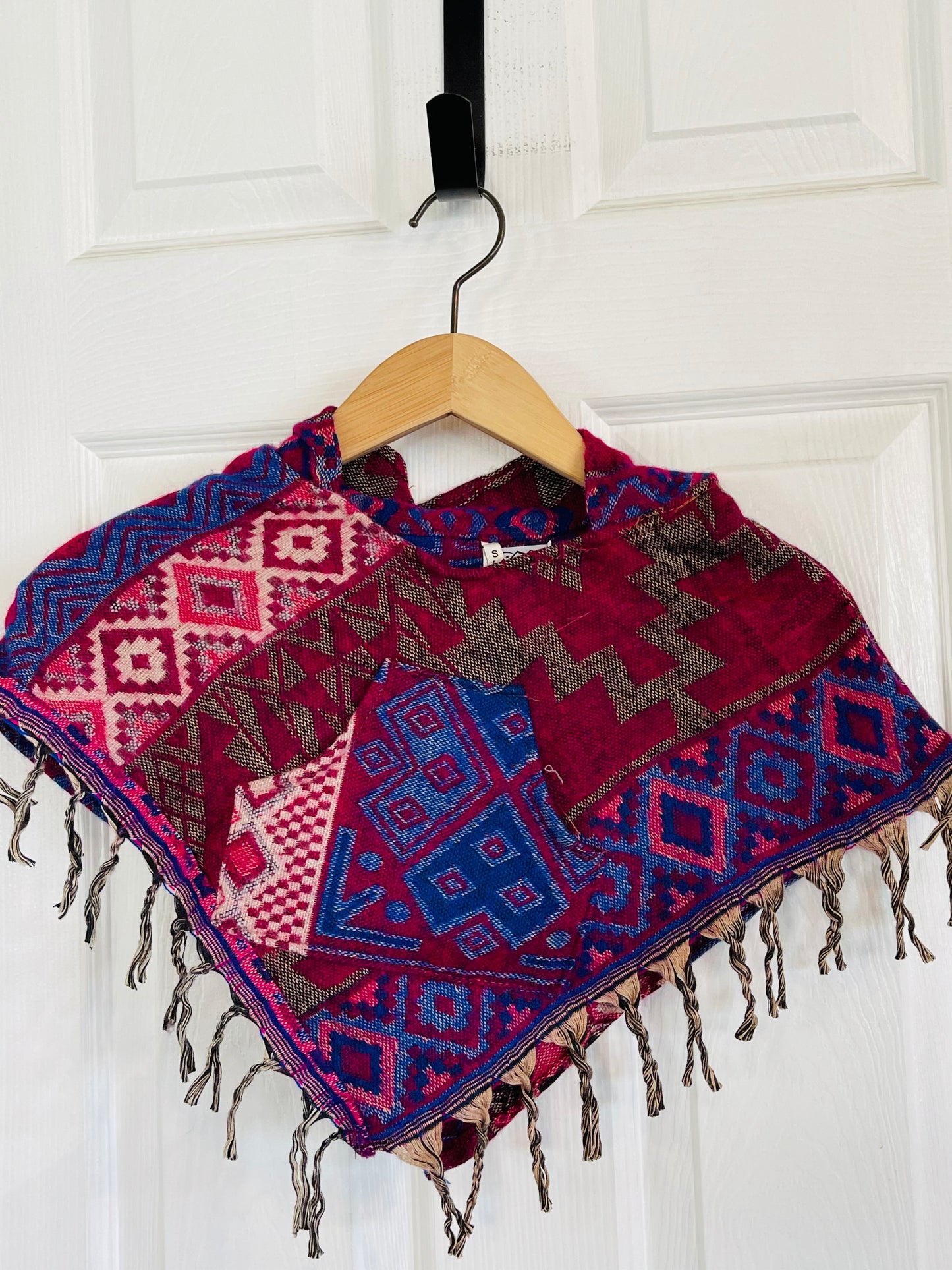 AlaskiWear Baby Poncho - S (3-18 mo.)-Local-Magenta, Blue, Pink, Beige-Bottoms Up Boutique-Anchorage AK