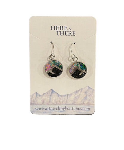 Destination Sand Mountain Dangle Earrings-Local-Seward Sand w/ Opal-Bottoms Up Boutique-Anchorage AK