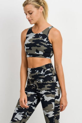 Jungle Camo Sports Bra