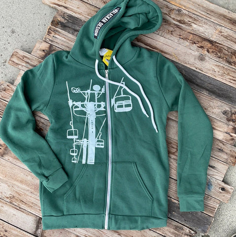 Chair 1 Forest Green Zip Up