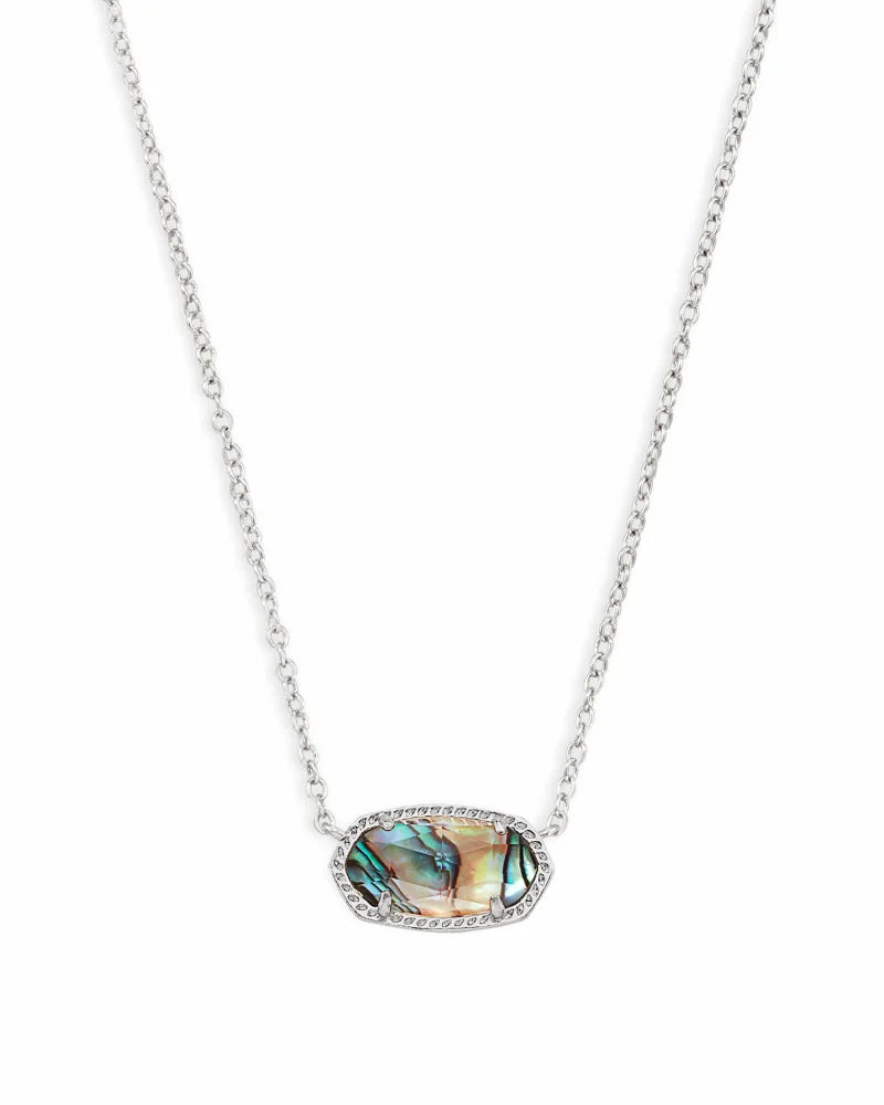 Elisa Necklace Silver Abalone Shell