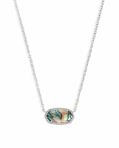 Elisa Necklace Silver Abalone Shell