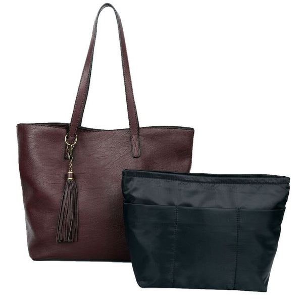 The Lucia Tote - Wine