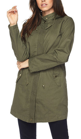 Longline Hooded Anorak Jacket