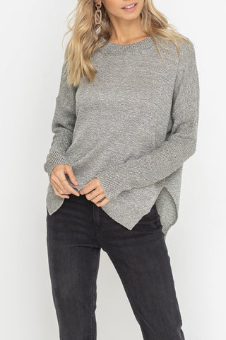 Stone Side Slit Sweater