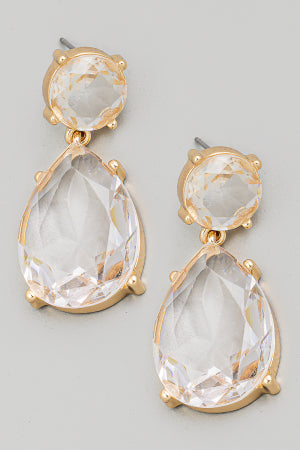 Crystal Teardrop Earrings