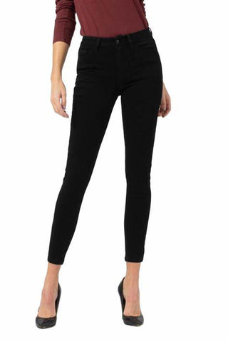 Mid Rise Super Soft Black Crop Skinny in Muri